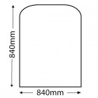 20mm Square  Honed Granite Hearth For Woodburning Stove (840 X 840)